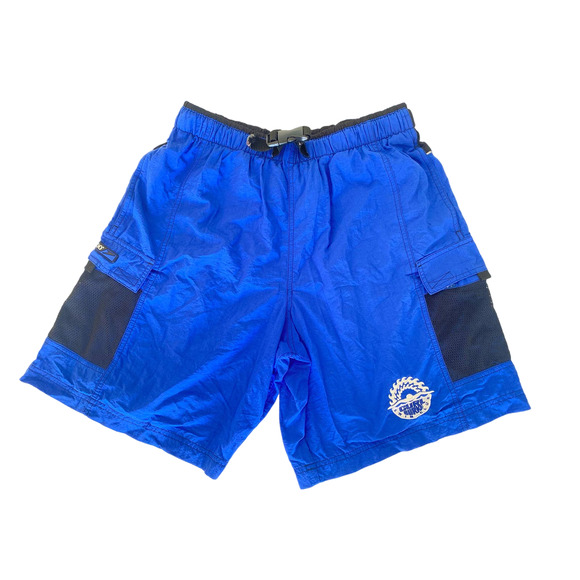 Speedo Curl Burke Swim Club Blue Cargo Swim Trunks Size Large - Picture 1 of 8
